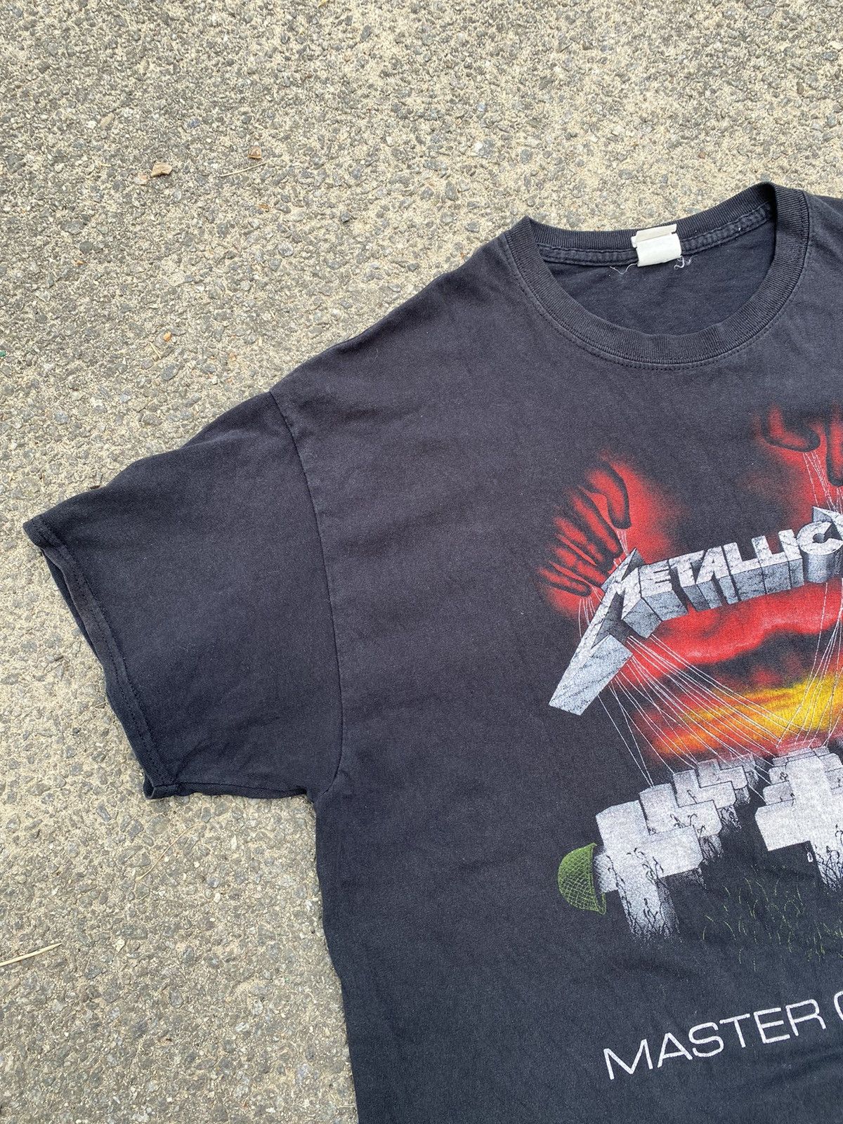 Band Tees × Metallica × Vintage 90s VINTAGE Metallica Master of Puppets T-Shirt Tee Size US XL / EU 56 / 4 - 2 Thumbnail