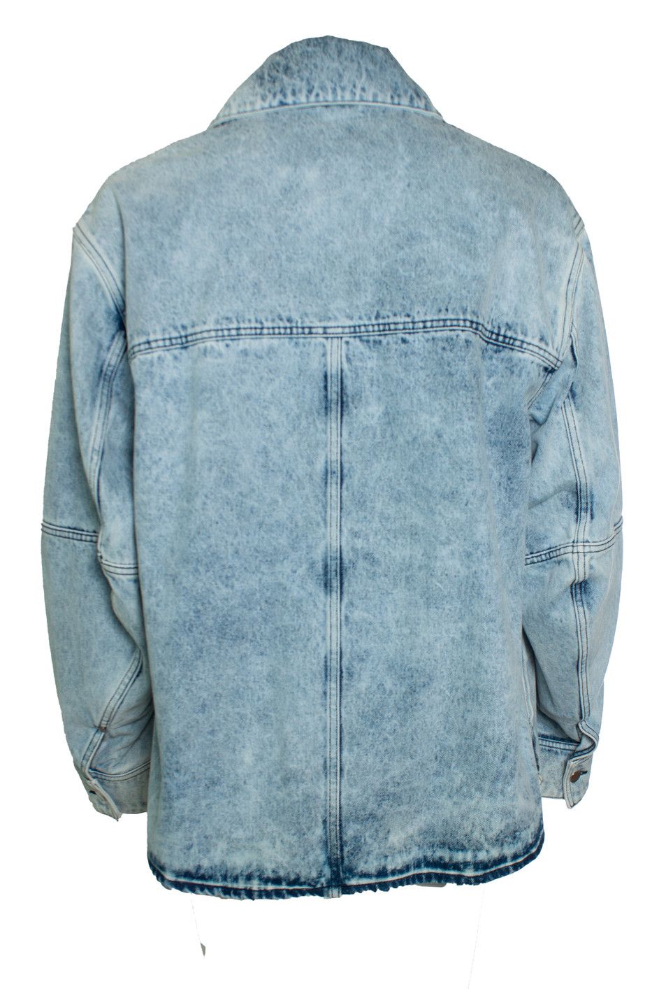 LGN LOUIS GABRIEL NOUCHI LGN Louis Gabriel Nouchi, Blue washed denim jacket Size US M / EU 48-50 / 2 - 2 Thumbnail