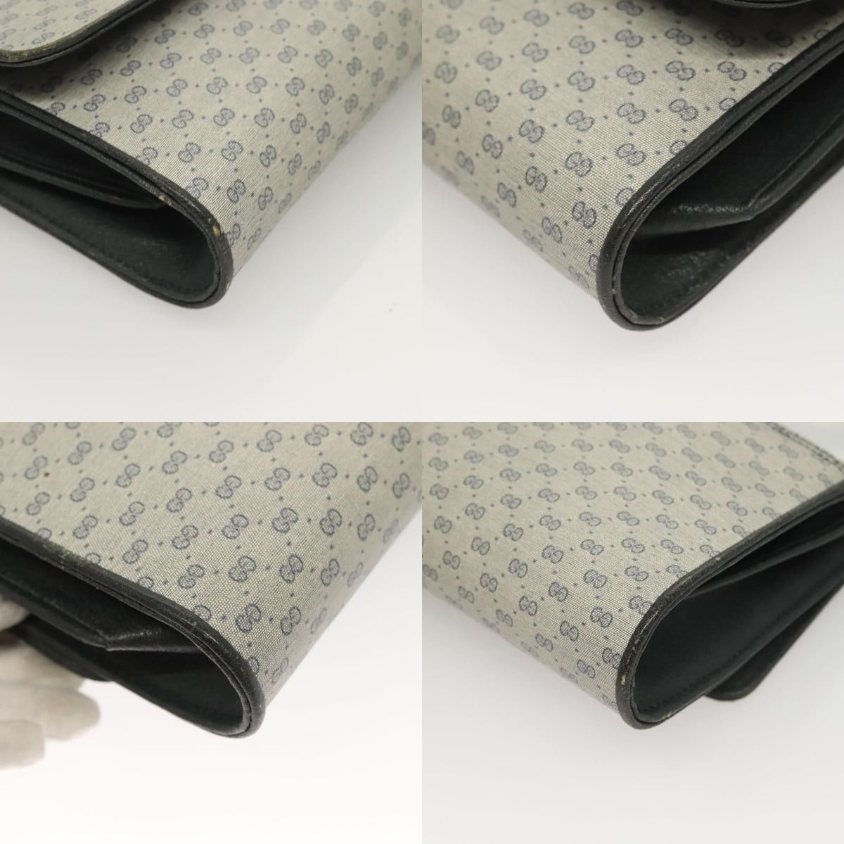Gucci GUCCI Micro GG Supreme Shoulder Bag Pvc Navy Gold 89 02 050 Size ONE SIZE - 10 Thumbnail