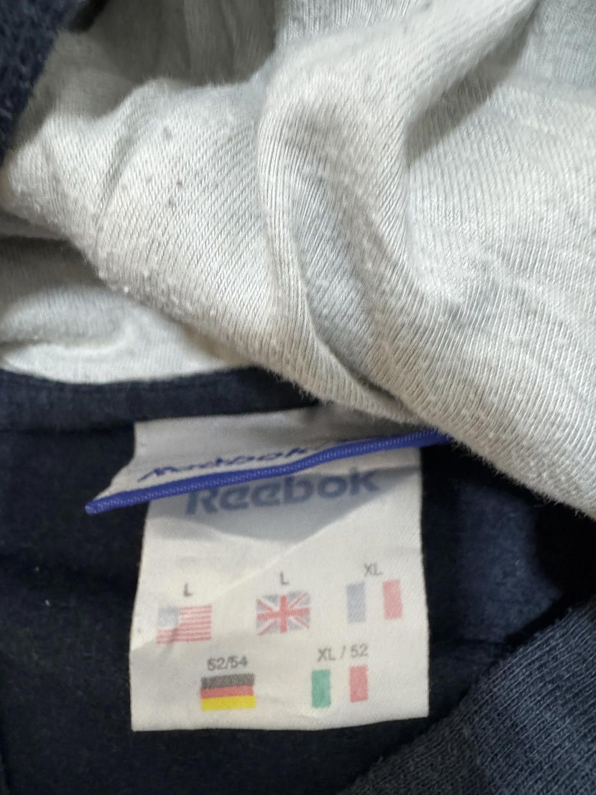 Reebok Men's Reebok Black Hoodie Sweatshirt Size US L / EU 52-54 / 3 - 7 Thumbnail