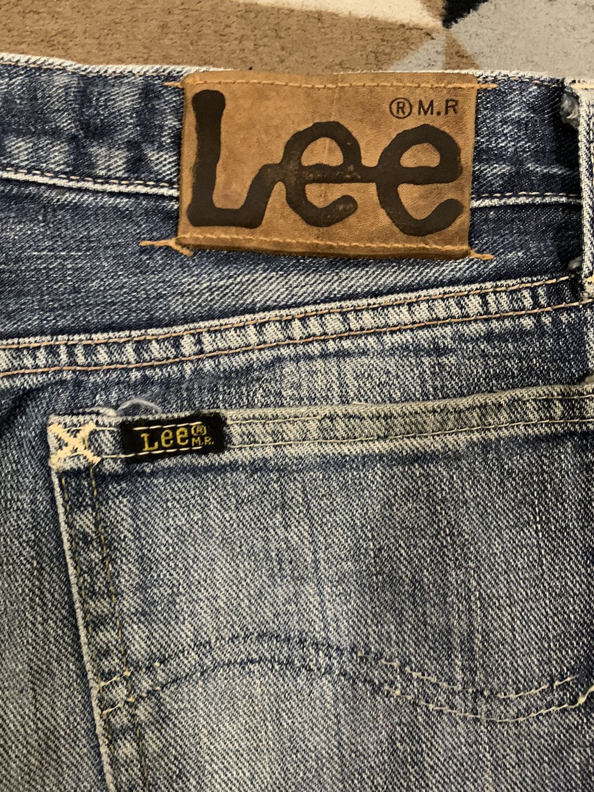 Lee Vintage Lee Riders Faded Wash Flare Distressed Grunge Jeans Size US 31 - 14 Thumbnail