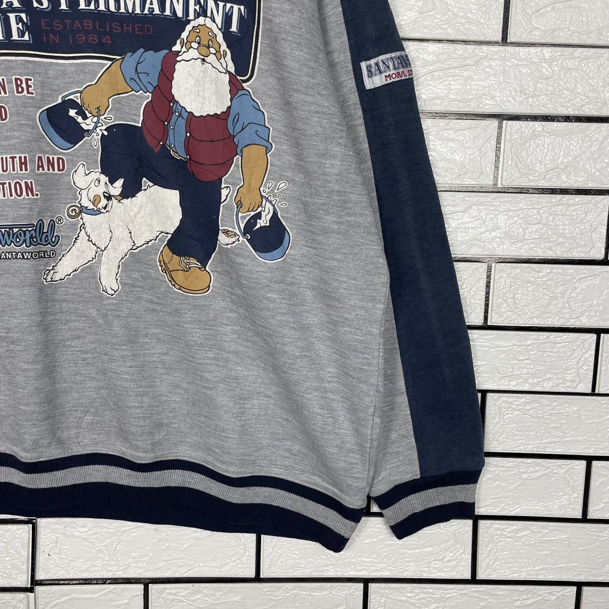 Japanese Brand Santa World Big Print Sweatshirt Size US L / EU 52-54 / 3 - 4 Thumbnail
