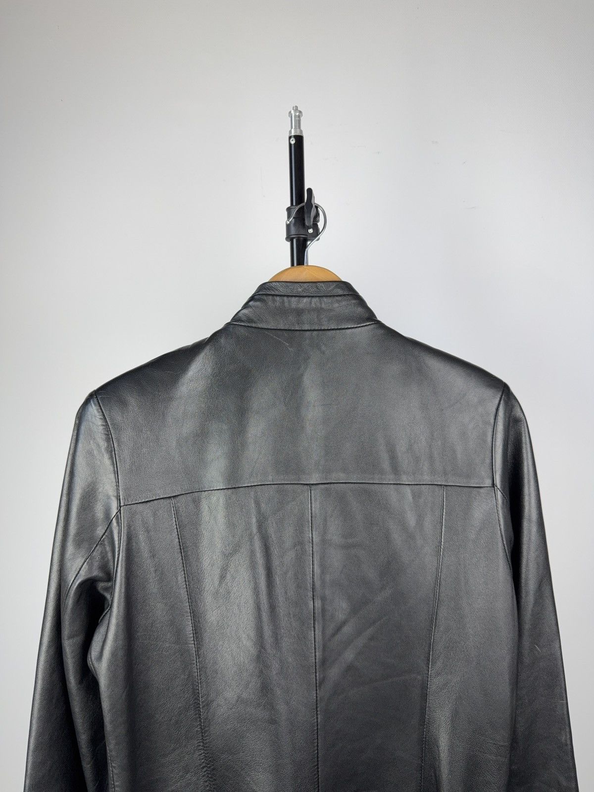 Vintage Vintage 90s Leather Opium Punk Coat Trench Retro Y2K Size M / US 6-8 / IT 42-44 - 11 Thumbnail
