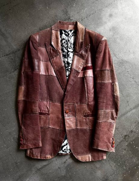 Number (N)ine Number (N)ine 2001SS Runway Cowhide Panelled Jacket Size 40S - 2 Thumbnail