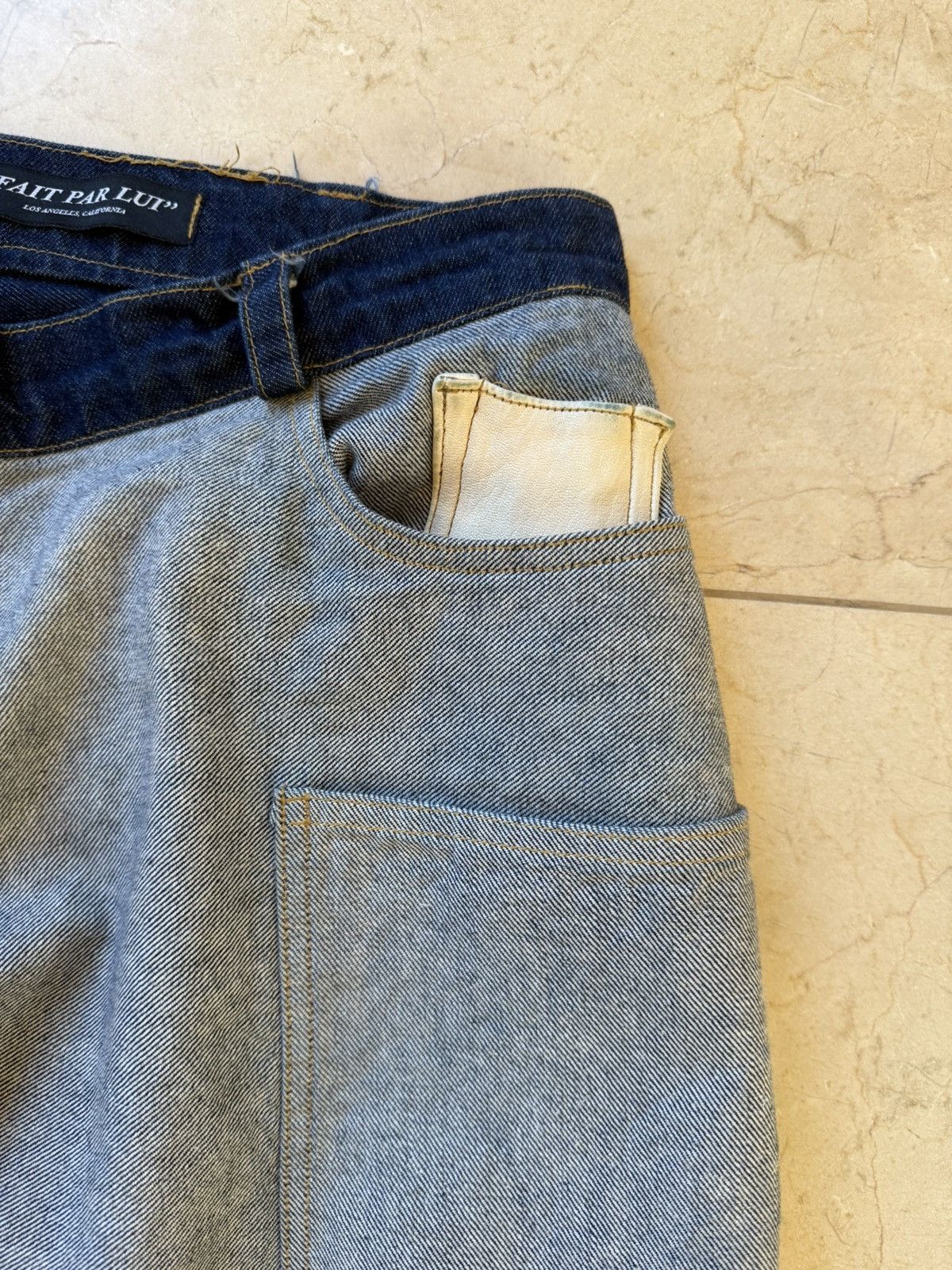 Acne Studios Fait Par Lui Inside Out Custom 1of1 Baggy Denim Size US 34 / EU 50 - 5 Thumbnail