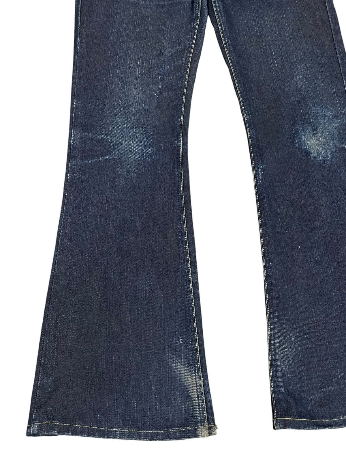 Lee Vintage Y2K Lee Riders Indigo Wash Frayed Flare Jeans Size US 29 - 4 Thumbnail