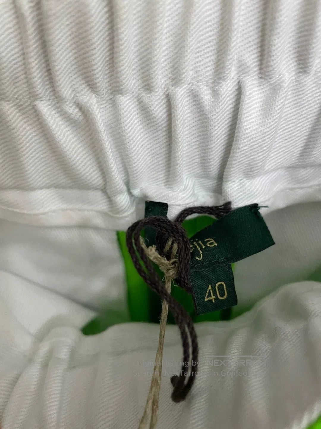 Japanese Brand Jejia Green Bermuda Shorts for Sale. Size US 26 / EU 42 - 2 Thumbnail