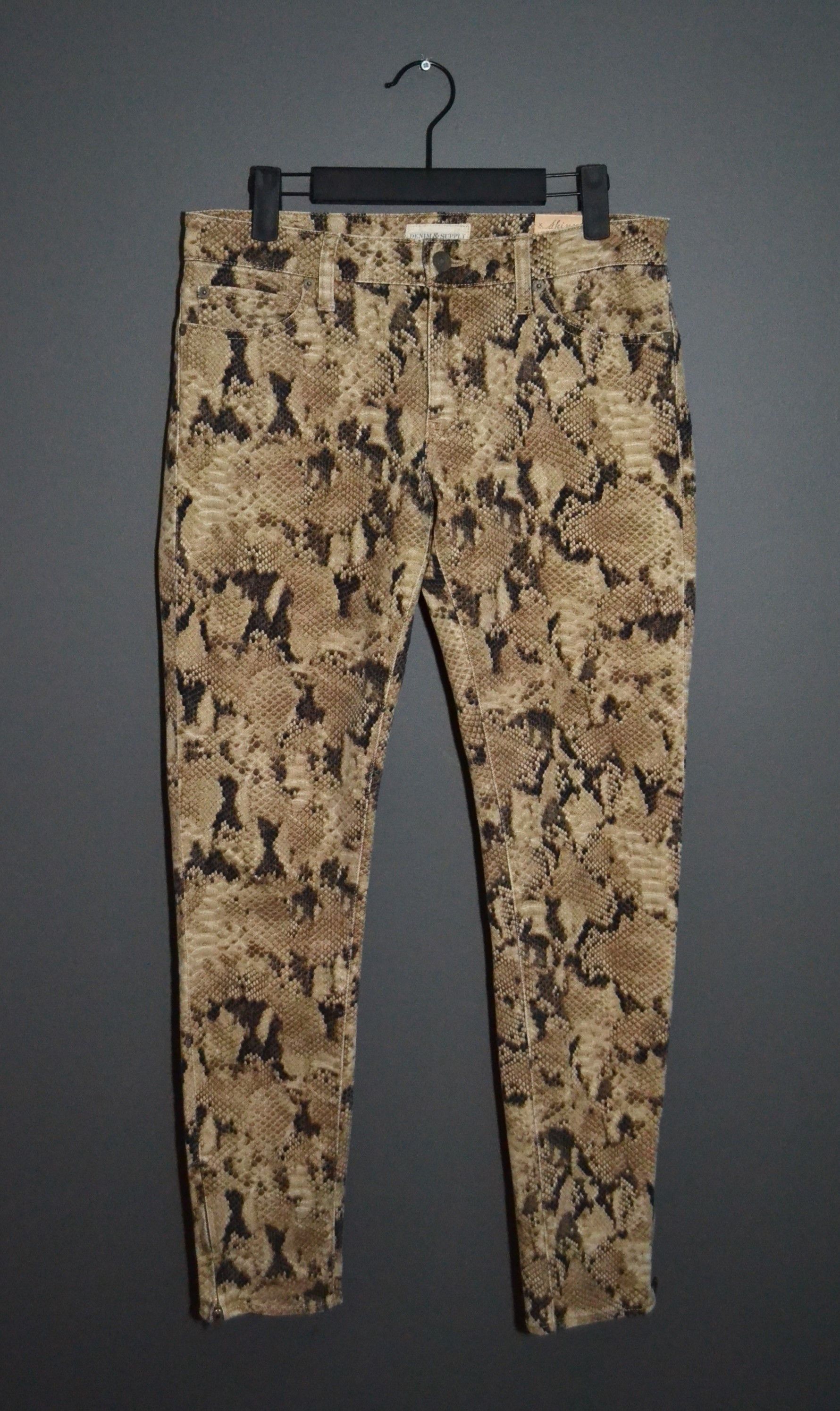 Denim & Supply Ralph Lauren × Ralph Lauren Denim & Supply Ralph Lauren RRL Snakeskin Skinny Jeans 28 Size 28" / US 6 / IT 42 - 1 Thumbnail