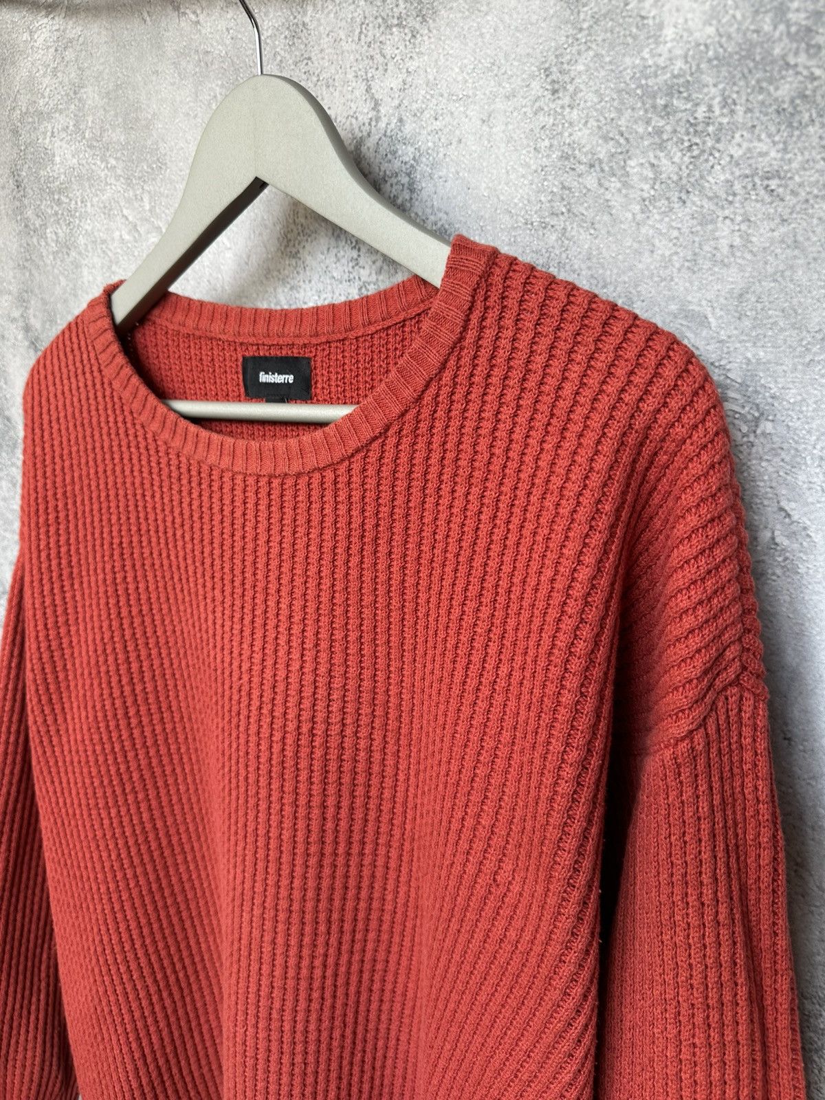 Finisterre Finisterre Waffle Knit Plaid Sweater Jumper Orange LS Size M / US 6-8 / IT 42-44 - 6 Thumbnail