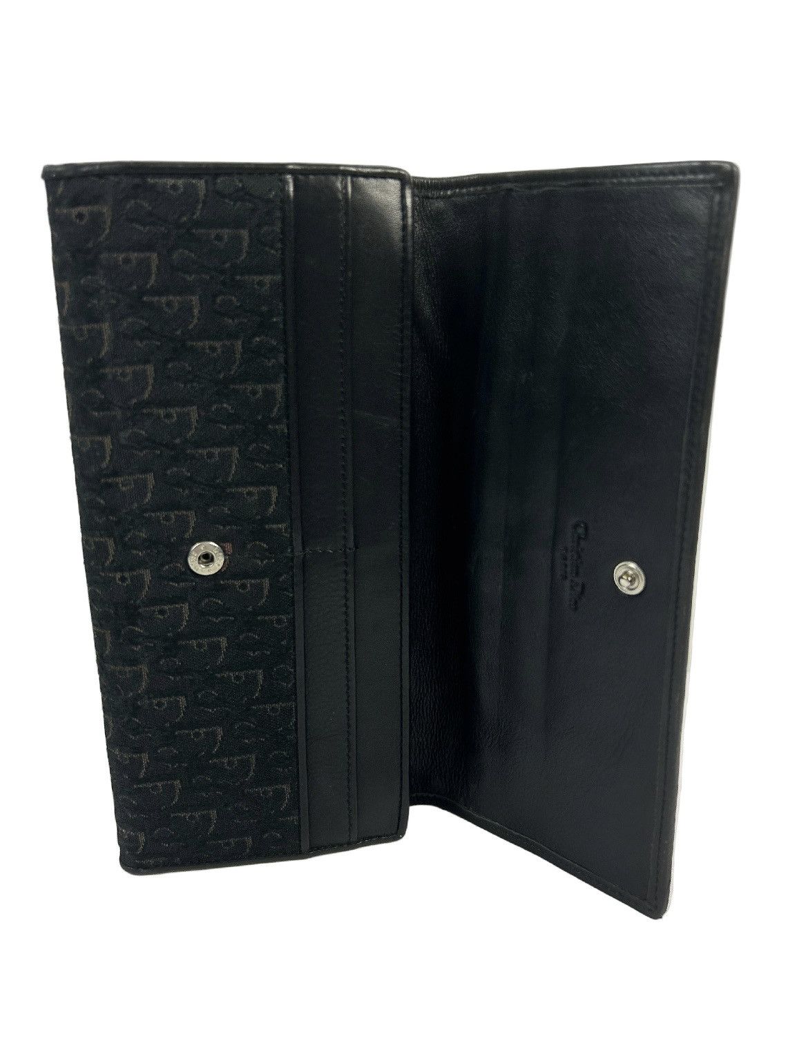 Dior Dior Black Trotter Leather Long Wallet Size ONE SIZE - 3 Thumbnail