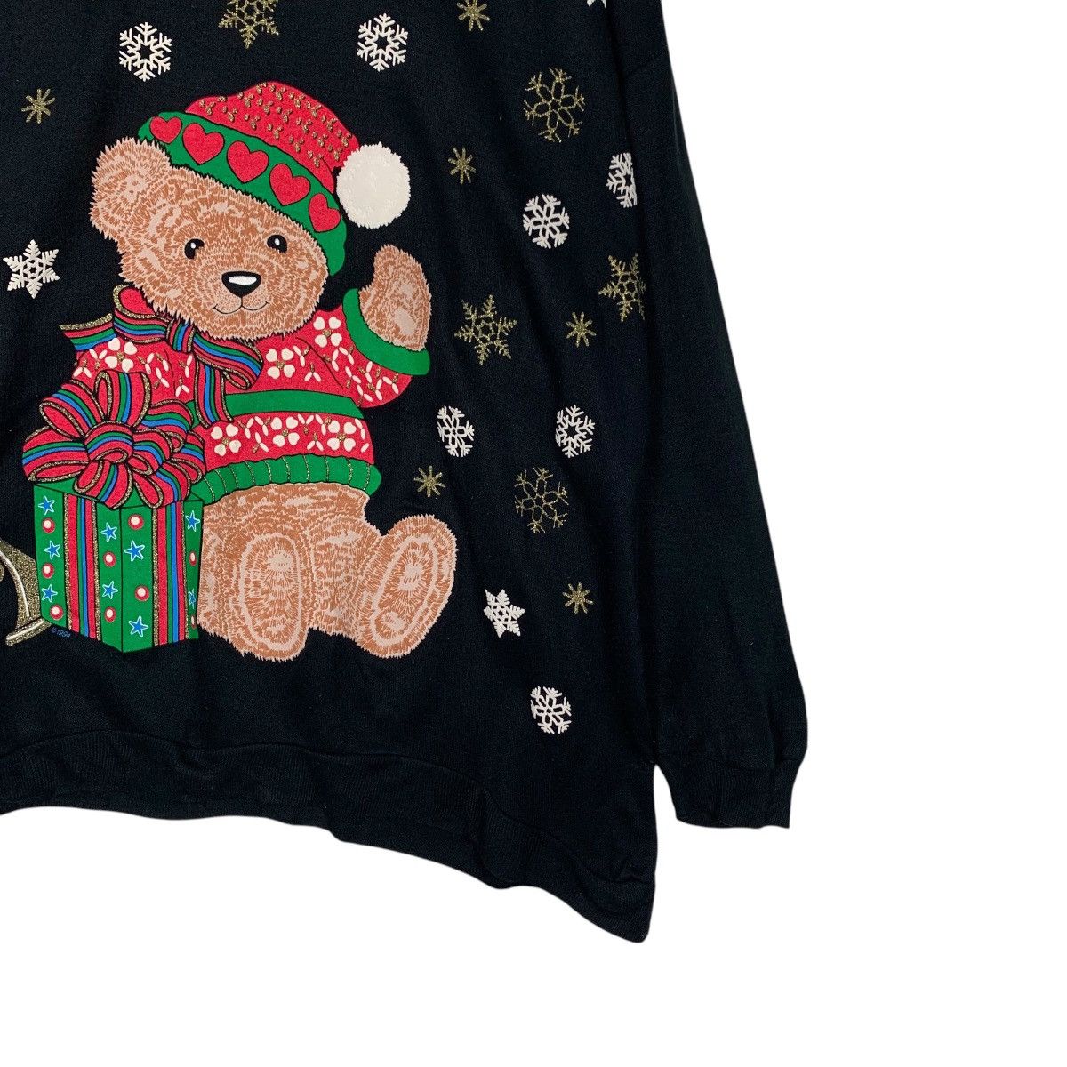Vintage NUT CRACKER Teddy Bear Graphics Sweater #2321-C104 Size XL / US 12-14 / IT 48-50 - 4 Thumbnail