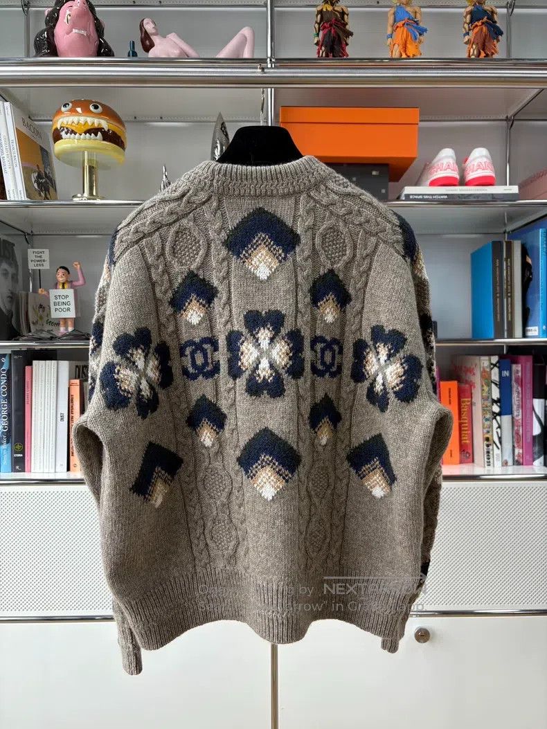 Chanel Chanel Ski series clover cashmere sweater Size XXS / US 00 / IT 34 - 3 Thumbnail