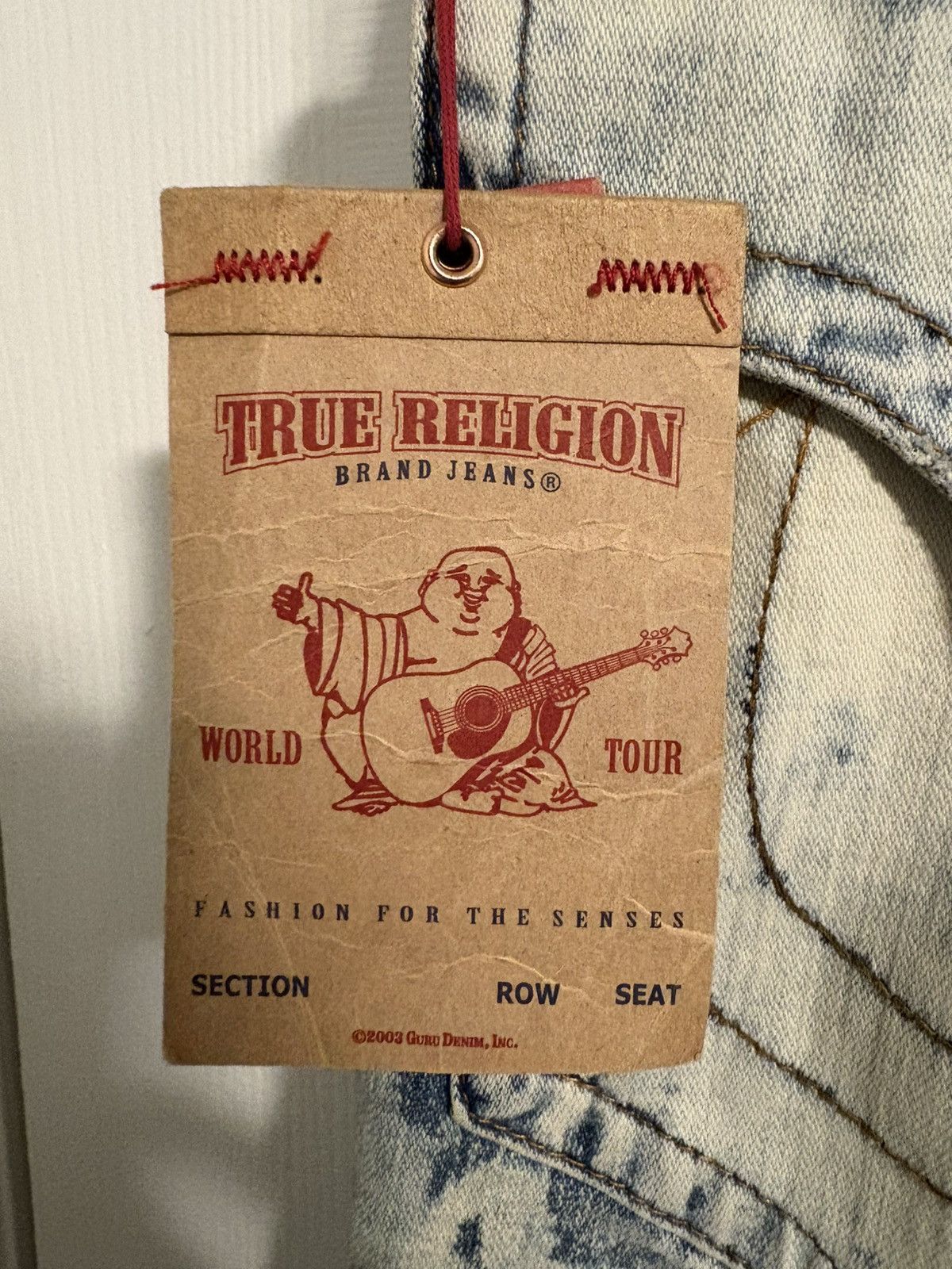 True Religion True Religion Straight Flap Jeans Size US 33 - 4 Thumbnail