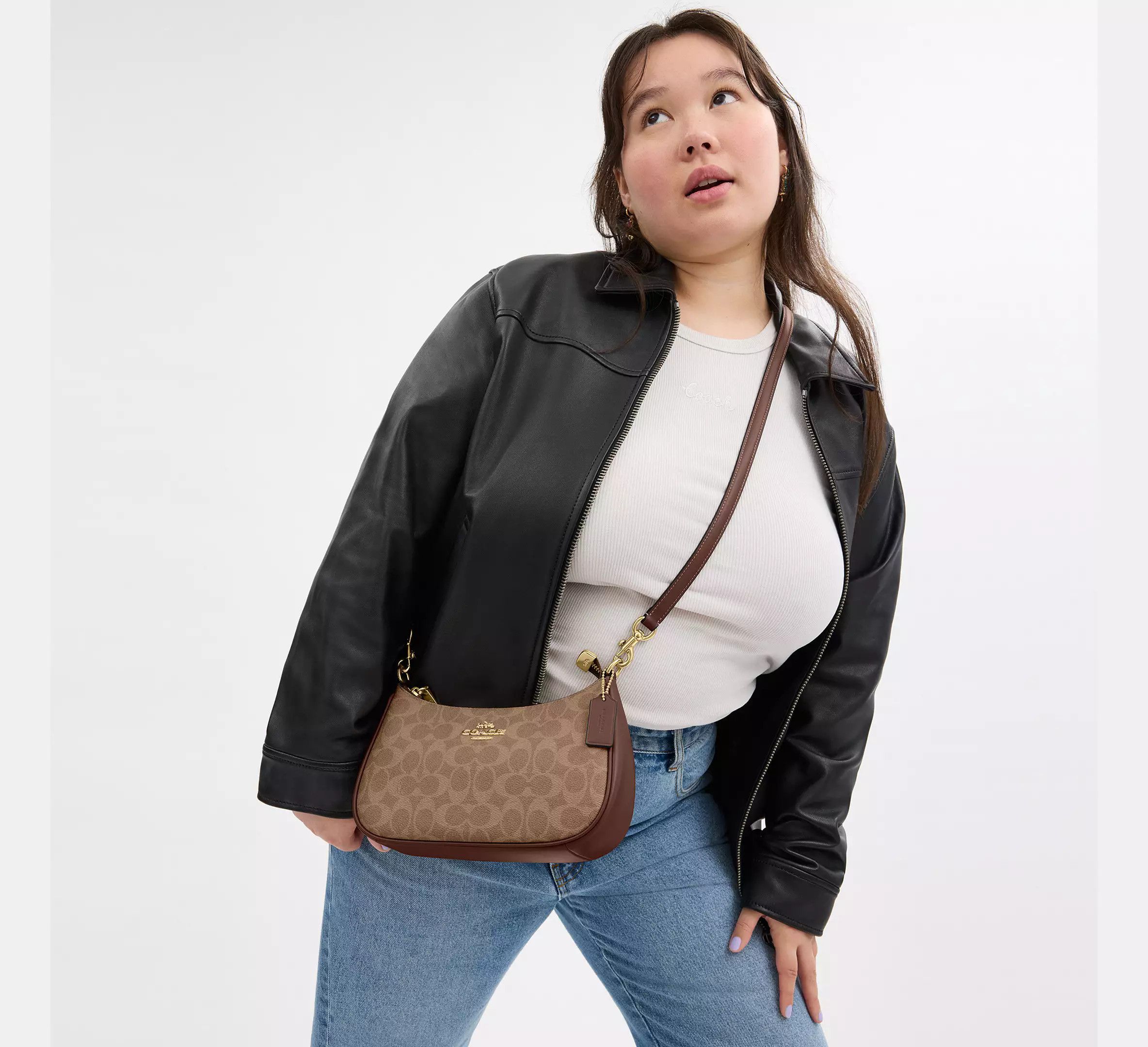 Coach Teri Shoulder Bag In Signature Canvas CV933 Size ONE SIZE - 11 Thumbnail