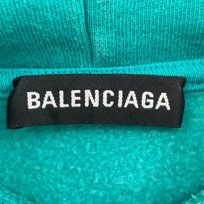 Balenciaga Balenciaga Lake Green Letter Logo Hoodie Size US M / EU 48-50 / 2 - 3 Thumbnail