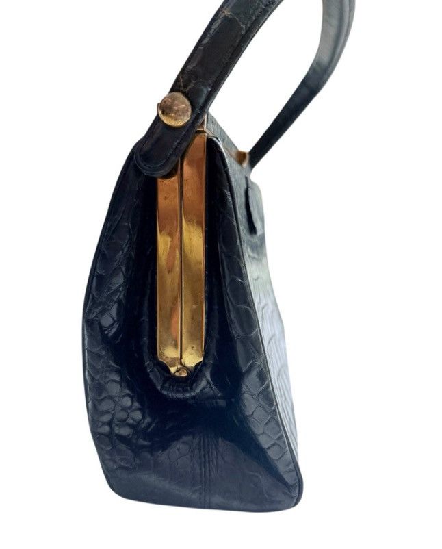 Other VTG Leather Frame Bag Crouch & Fitzgerald – Crocodile 1950s Size ONE SIZE - 3 Thumbnail