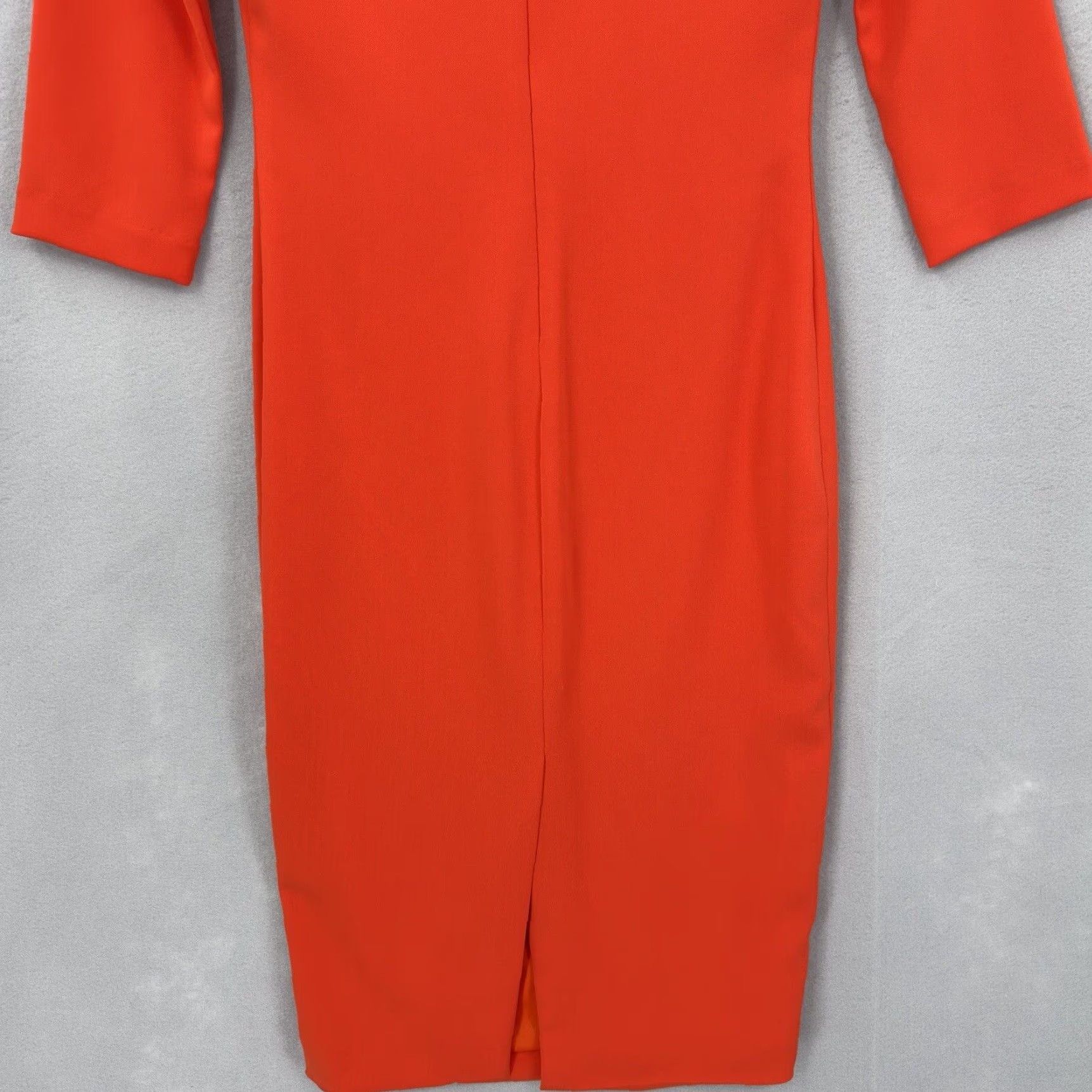 Vintage Issue New York Dress Bodycon Womens XS High Neck Long Sleeve Wiggle Sequin Orange Knee-Length Vintage No Size XS / US 0-2 / IT 36-38 - 3 Thumbnail