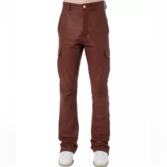 Brown Flare Cargo Pants by AMIRI on Sale