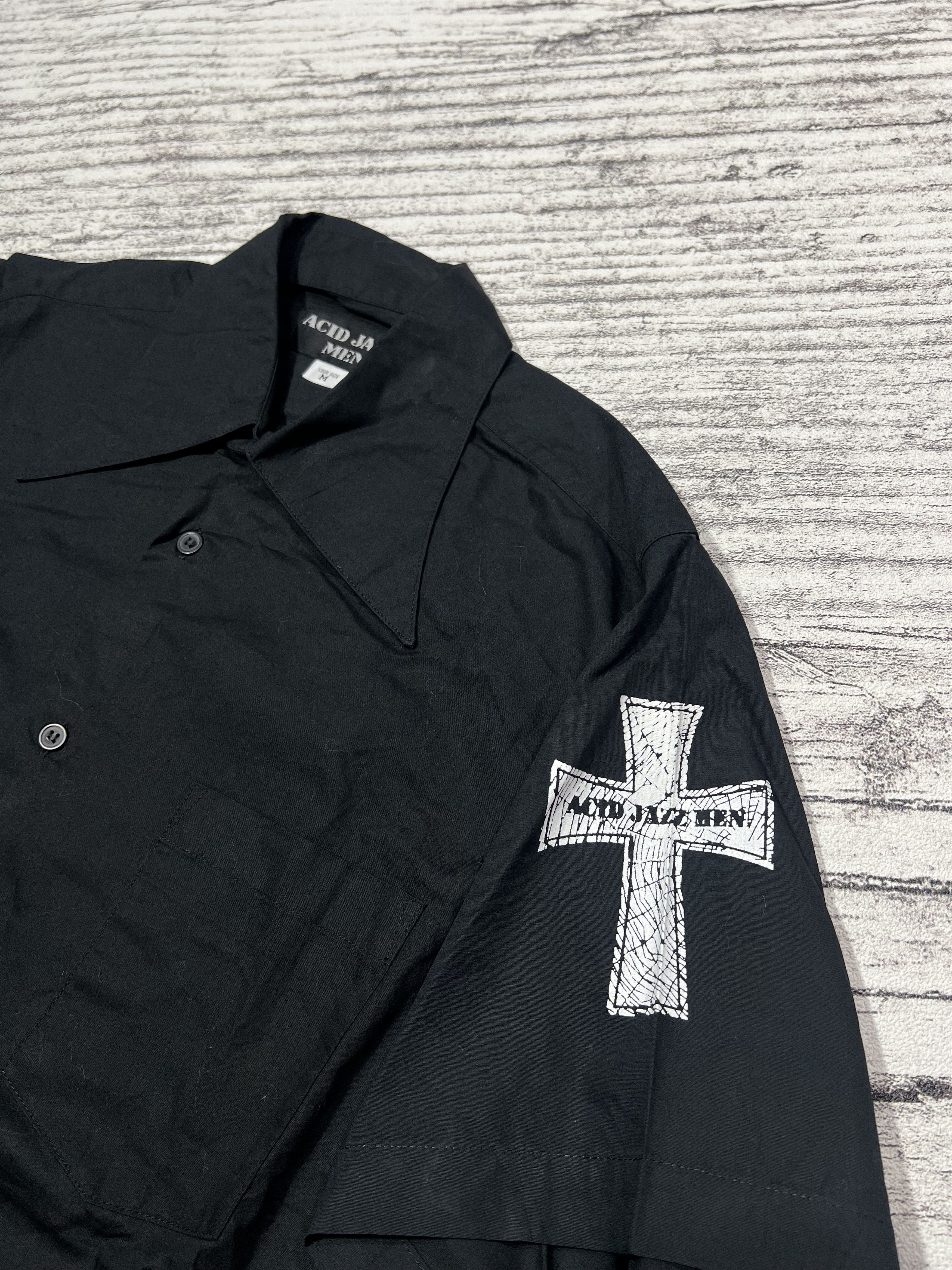 Japanese Brand 2000s Hysteric Poem Cross Shirt y2k lgb ifsixwasnine Size US M / EU 48-50 / 2 - 3 Thumbnail