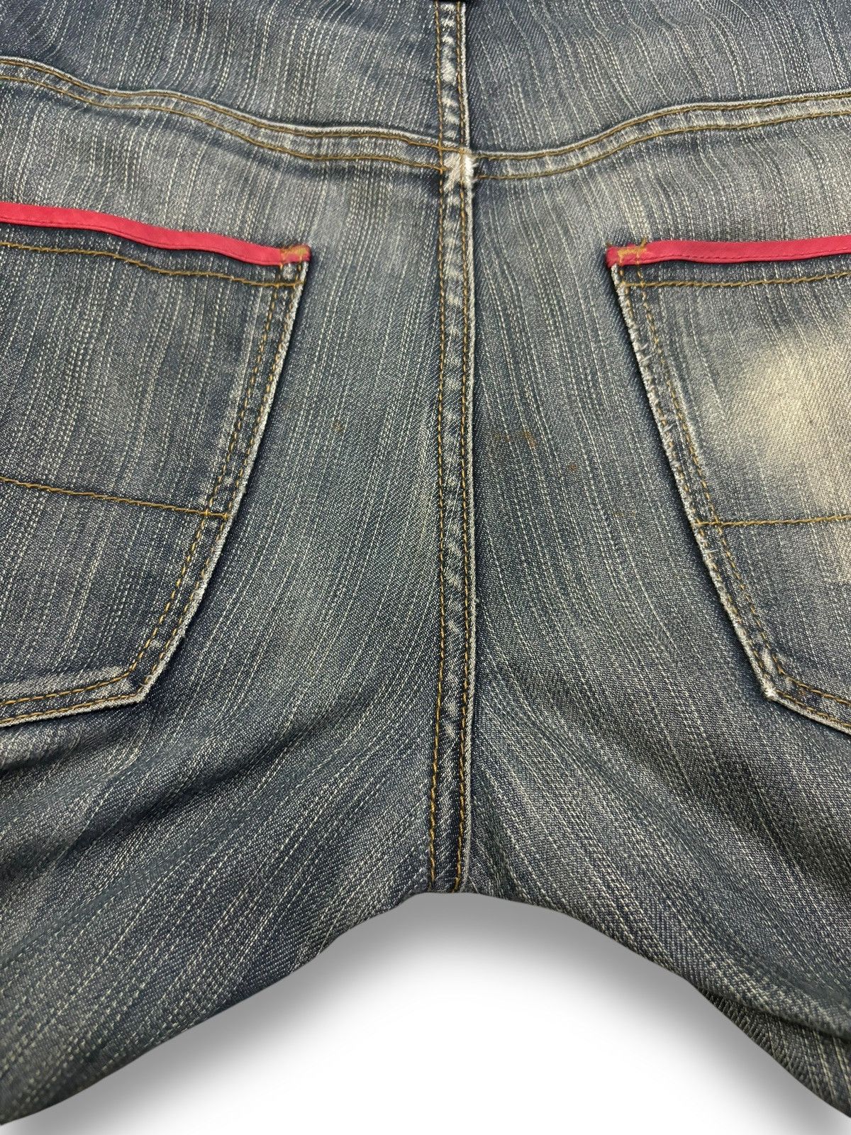 Element Vintage Element Faded Slim Straight Curved Distressed Jeans Size US 31 - 15 Thumbnail