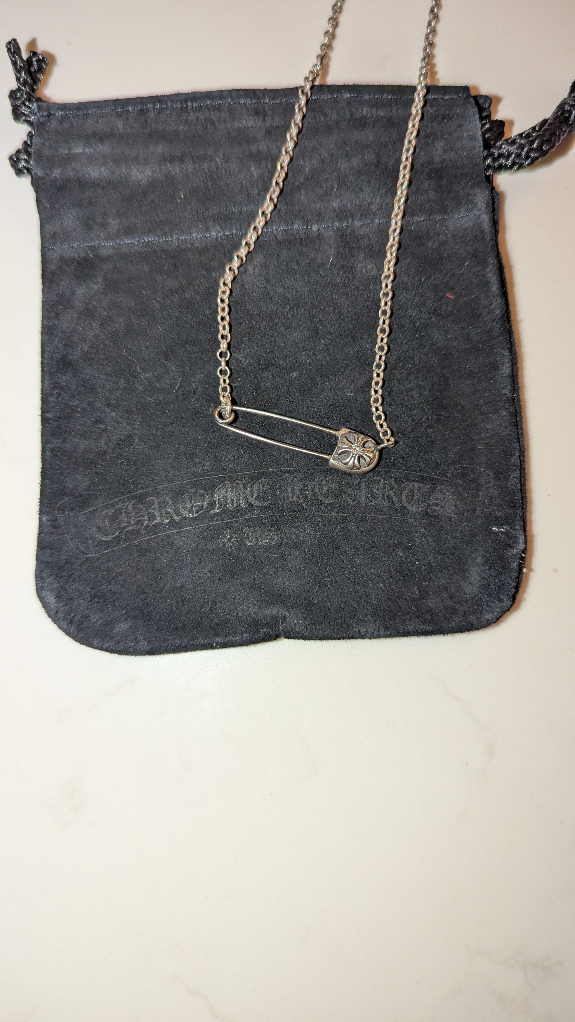 Chrome Hearts Chrome Hearts diamond safety pin necklace Size ONE SIZE - 1 Thumbnail