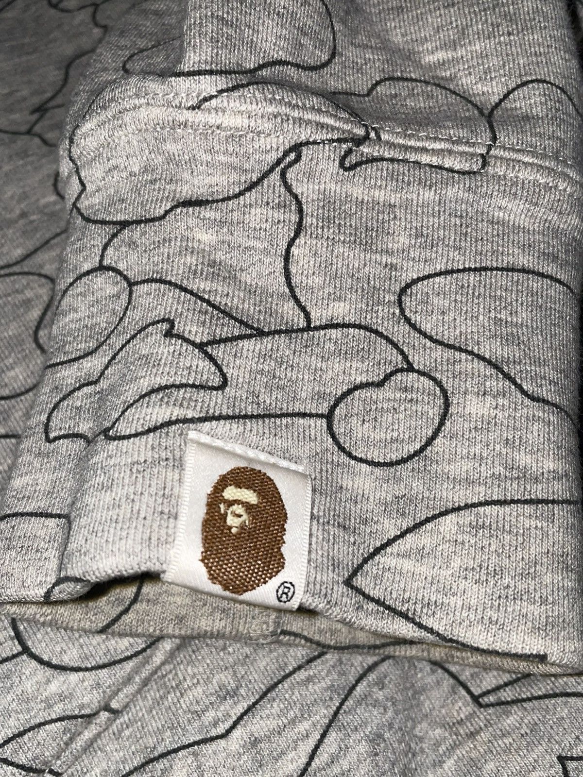 Bape Gray Bape Hoodie Size US S / EU 44-46 / 1 - 3 Thumbnail