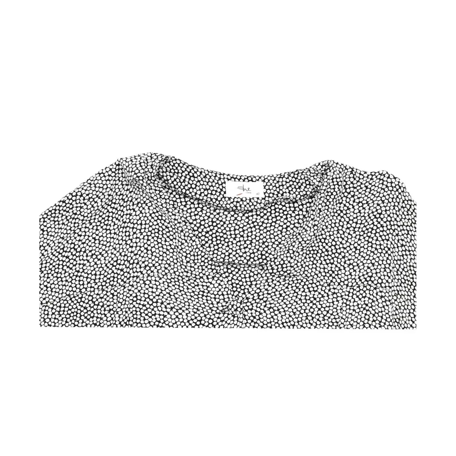 Vintage VINTAGE SHE Womens Shirt Dress EU 42 Large White Floral Size L / US 10 / IT 46 - 3 Thumbnail