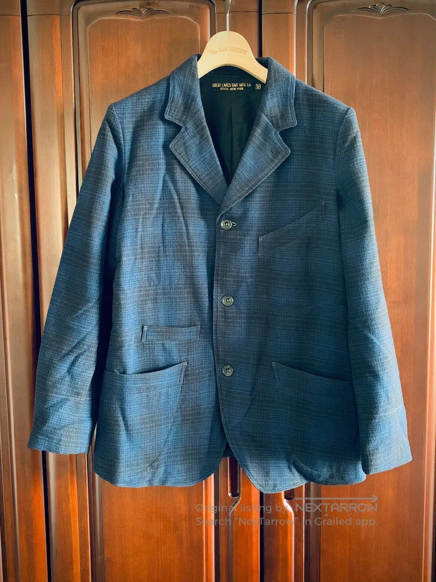 Freewheelers classic blue check blazer size 38. Size US M / EU 48-50 / 2 - 5 Thumbnail