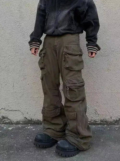 High Sport × Japanese Brand × Jean Heavy Duty Multi-Pocket Paratrooper Workwear Casual Pants Size US 32 / EU 48 - 1 Thumbnail