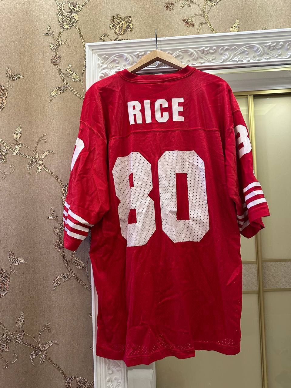 Starter Jerry Rice 49ers Starter Vintage 1995 NFL Jersey Red Mens Size US L / EU 52-54 / 3 - 4 Thumbnail