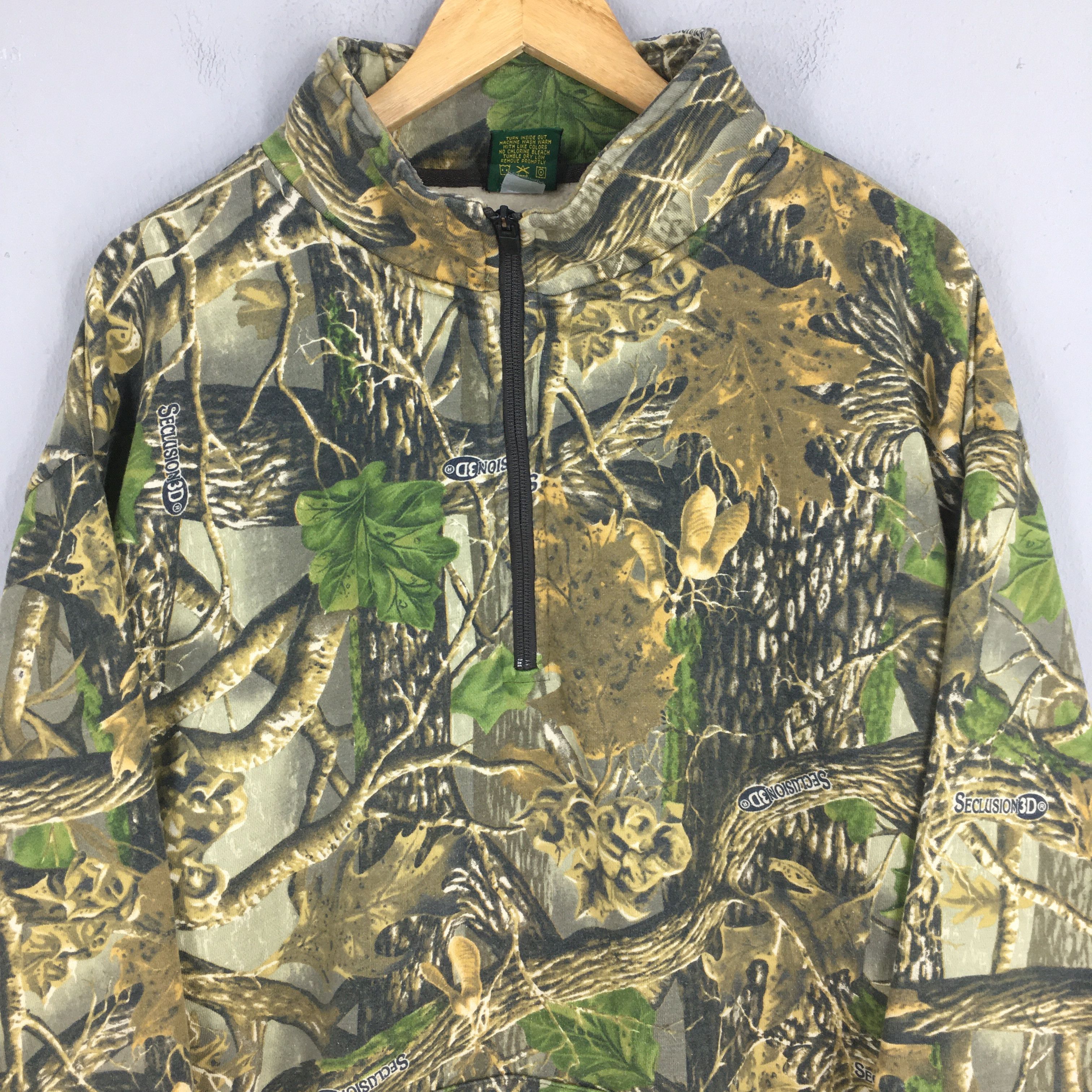 Mossy Oaks Vintage Cabella's Mossy Oak Camo Half Zipper Sweatshirt 3XL Size US XXL / EU 58 / 5 - 2 Thumbnail