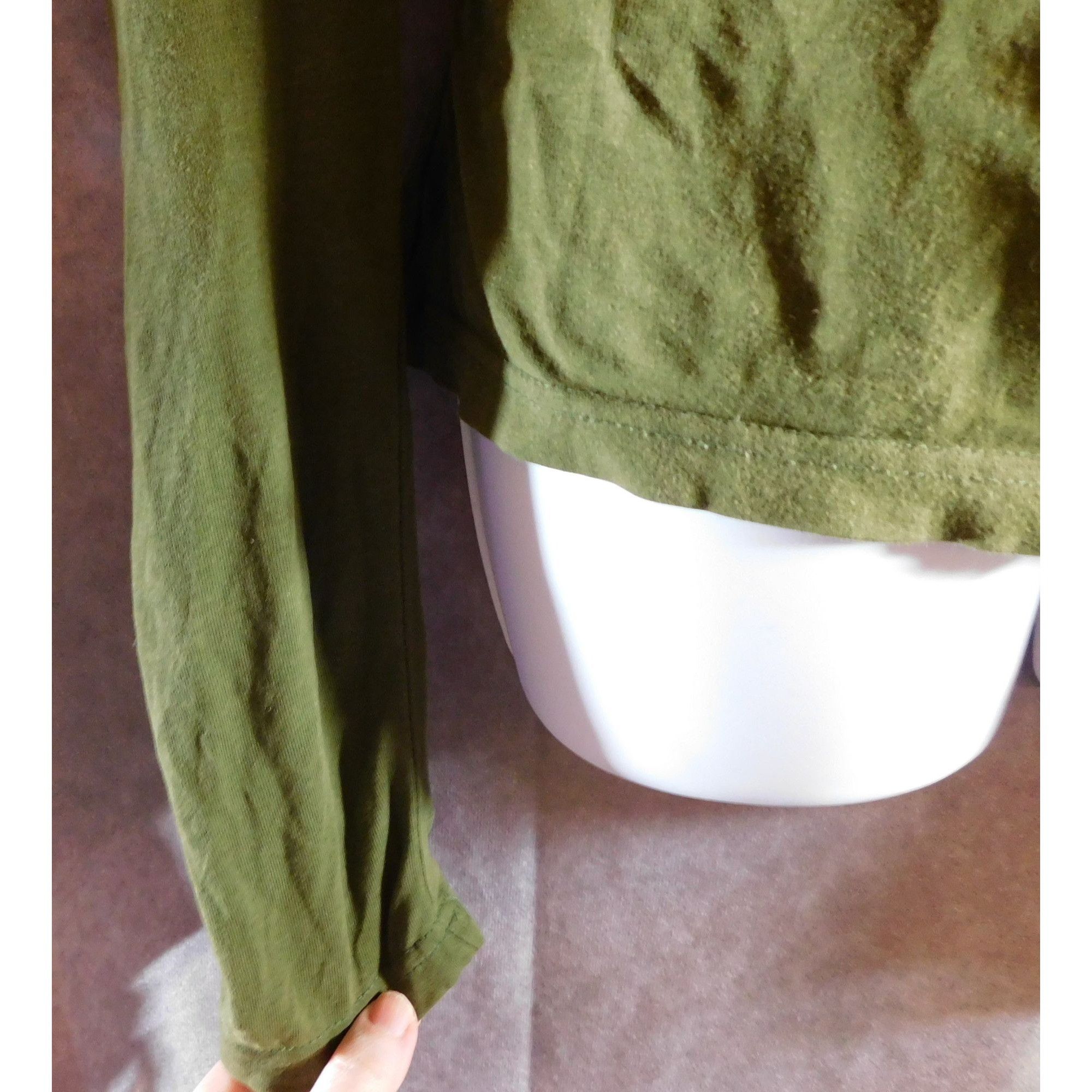Route 66 Vintage Green 90s/Y2K Route 66 Stretch Shirt Size S / US 4 / IT 40 - 3 Thumbnail