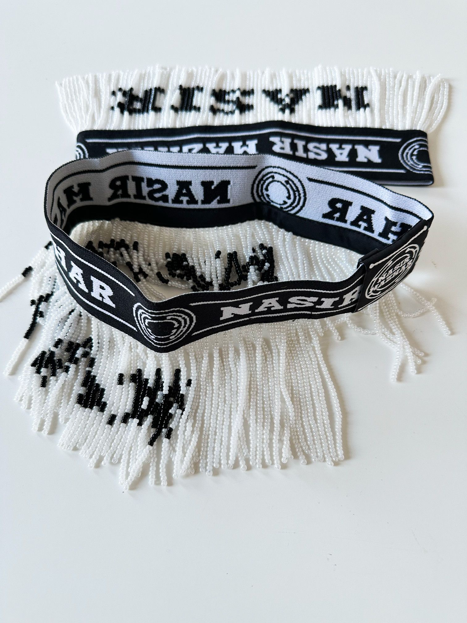 Nasir Mazhar Beaded Bully Logo Garters Size ONE SIZE - 4 Thumbnail