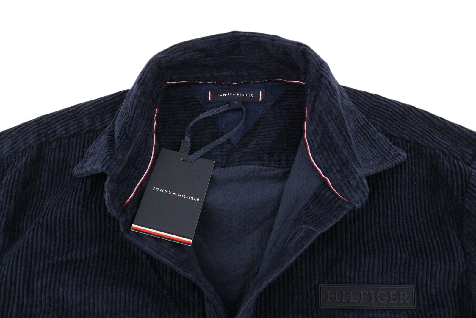 Tommy Hilfiger CORDUROY SOLID OVERSHIRT M Blue Button-Up Jacket 85624 Size US M / EU 48-50 / 2 - 6 Thumbnail