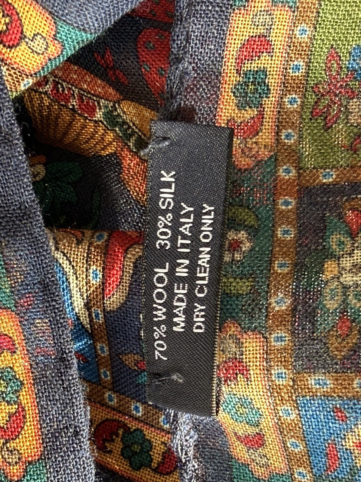 Drake's Drake’s Mughal Hunting Print Wool/Silk Scarf Size ONE SIZE - 3 Thumbnail