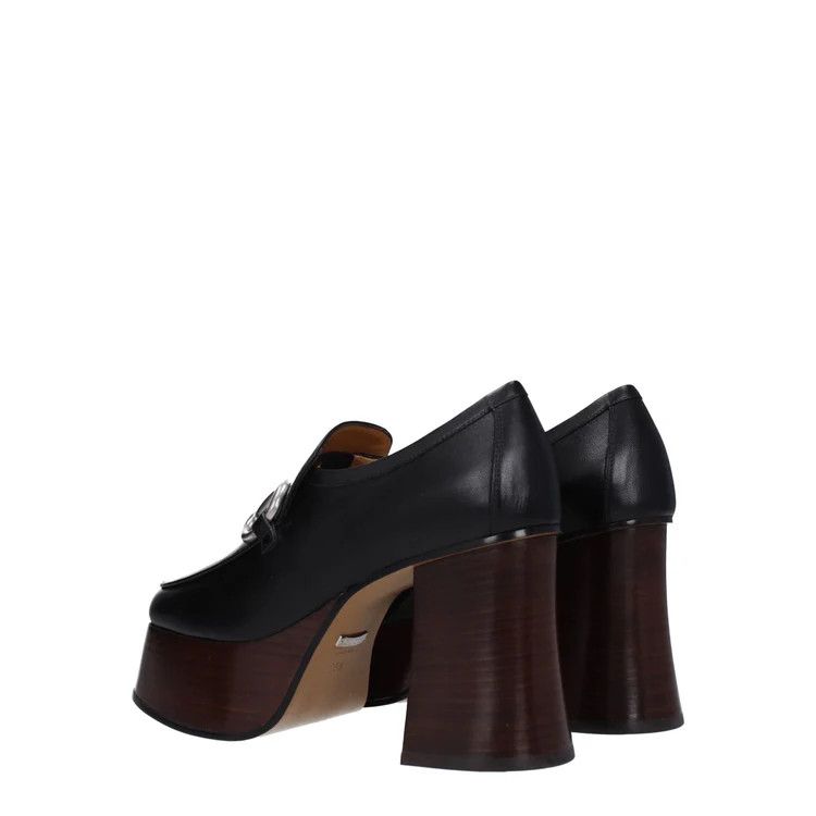 Gucci ob1o1e1124 Leather Pumps in Black Size US 5.5 / IT 35.5 - 4 Thumbnail