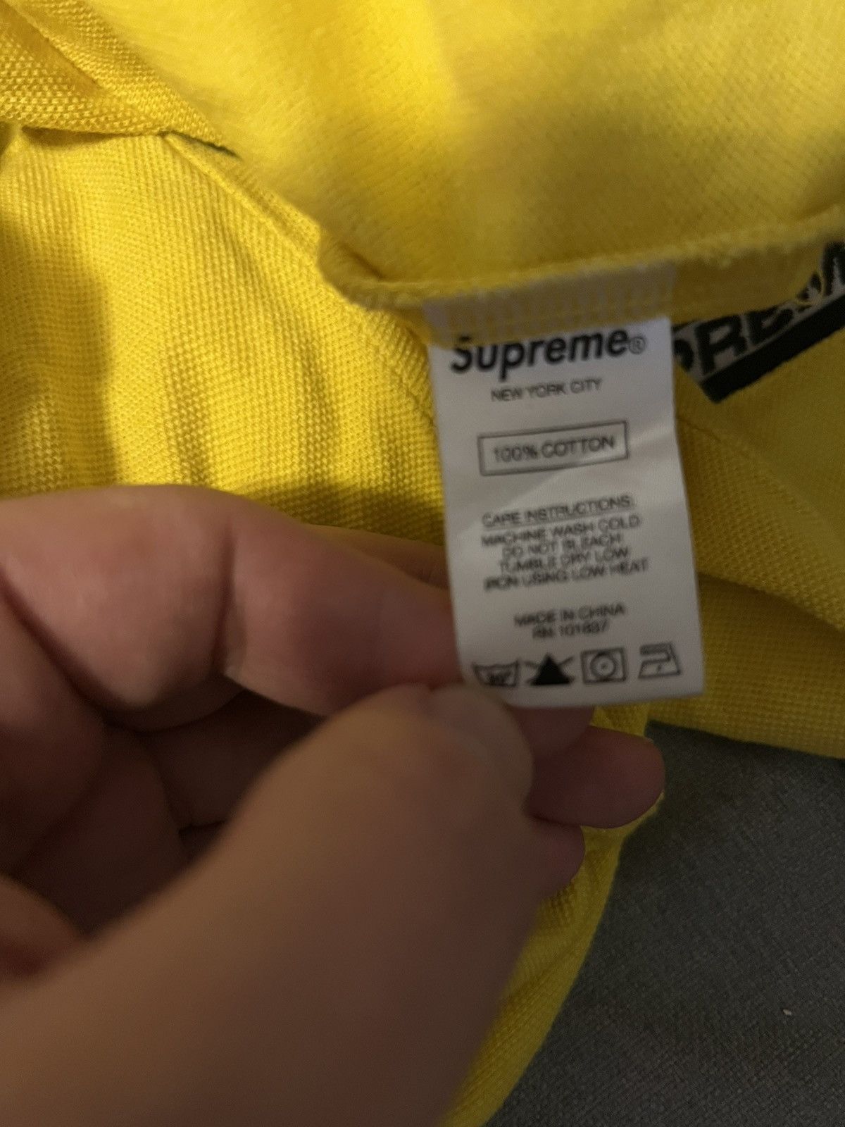 Supreme Supreme Tape Stripe L/S Pique Top FW17 Size US M / EU 48-50 / 2 - 4 Thumbnail