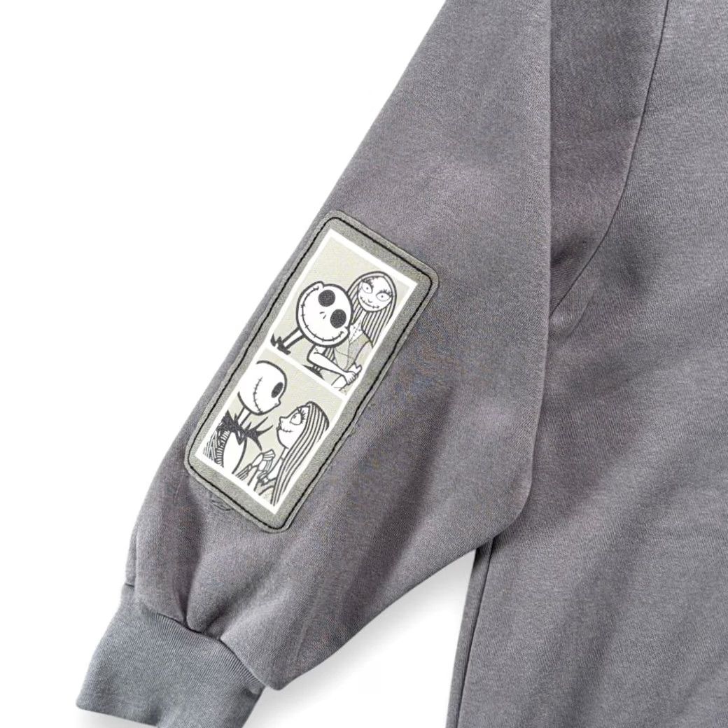 Disney Disney Nightmare Before Christmas Sweater Womens LARGE Gray Hoodie Jack Sally Size M / US 6-8 / IT 42-44 - 7 Thumbnail