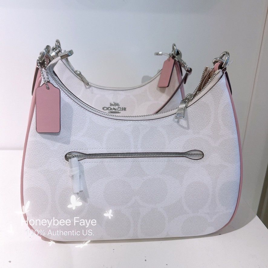 Coach NWT COACH Teri Hobo Bag In Signature Canvas CAL52 Size ONE SIZE - 3 Thumbnail