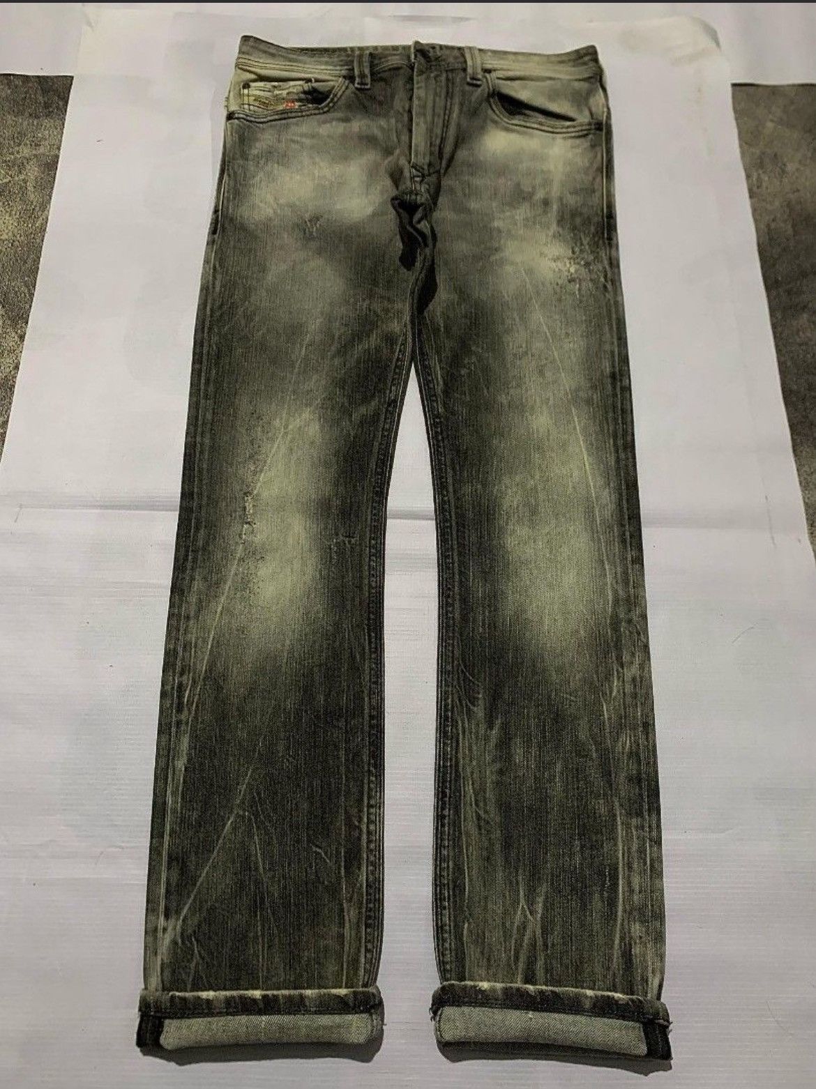 Diesel × If Six Was Nine × Le Grande Bleu (L.G.B.) Diesel Faded Denim Pants Size US 33 - 2 Thumbnail