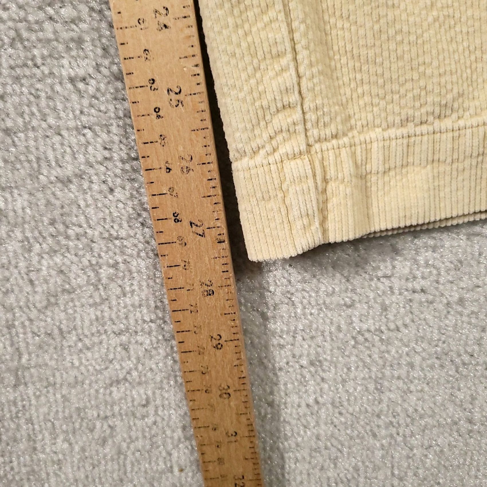 J. Jill J Jill Corduroy Pants Women's 10P Beige Straight Leg Button Flap Pockets Pants Regular Size 32" / US 10 / IT 46 - 6 Thumbnail