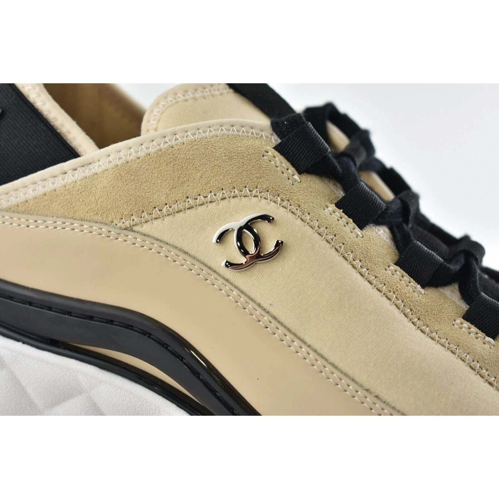 Chanel Chanel CC Logo Lace Up Low Top Trainer Sneaker 44 11 Size US 11 / EU 44 - 2 Thumbnail