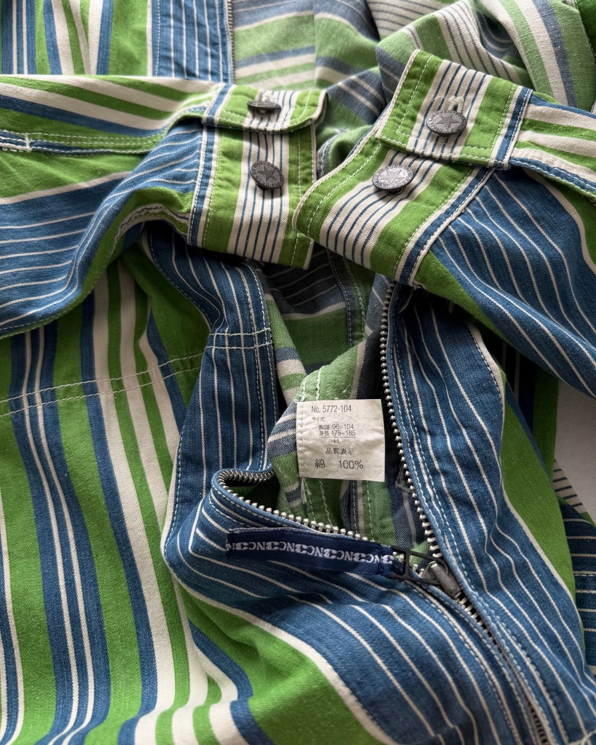 Nigel Cabourn NC3 NIGEL CABOURN BLOUSON STRIPE JACKET Size US L / EU 52-54 / 3 - 8 Thumbnail