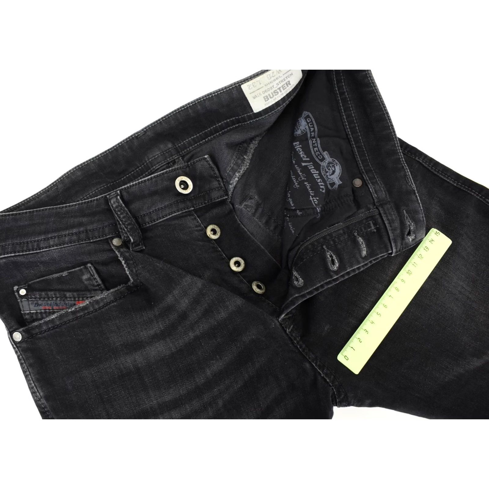 Diesel DIESEL Buster Regular Slim-Tapered Stretch 0609T Jeans Men W28/L32 Grey Size US 28 / EU 44 - 8 Thumbnail