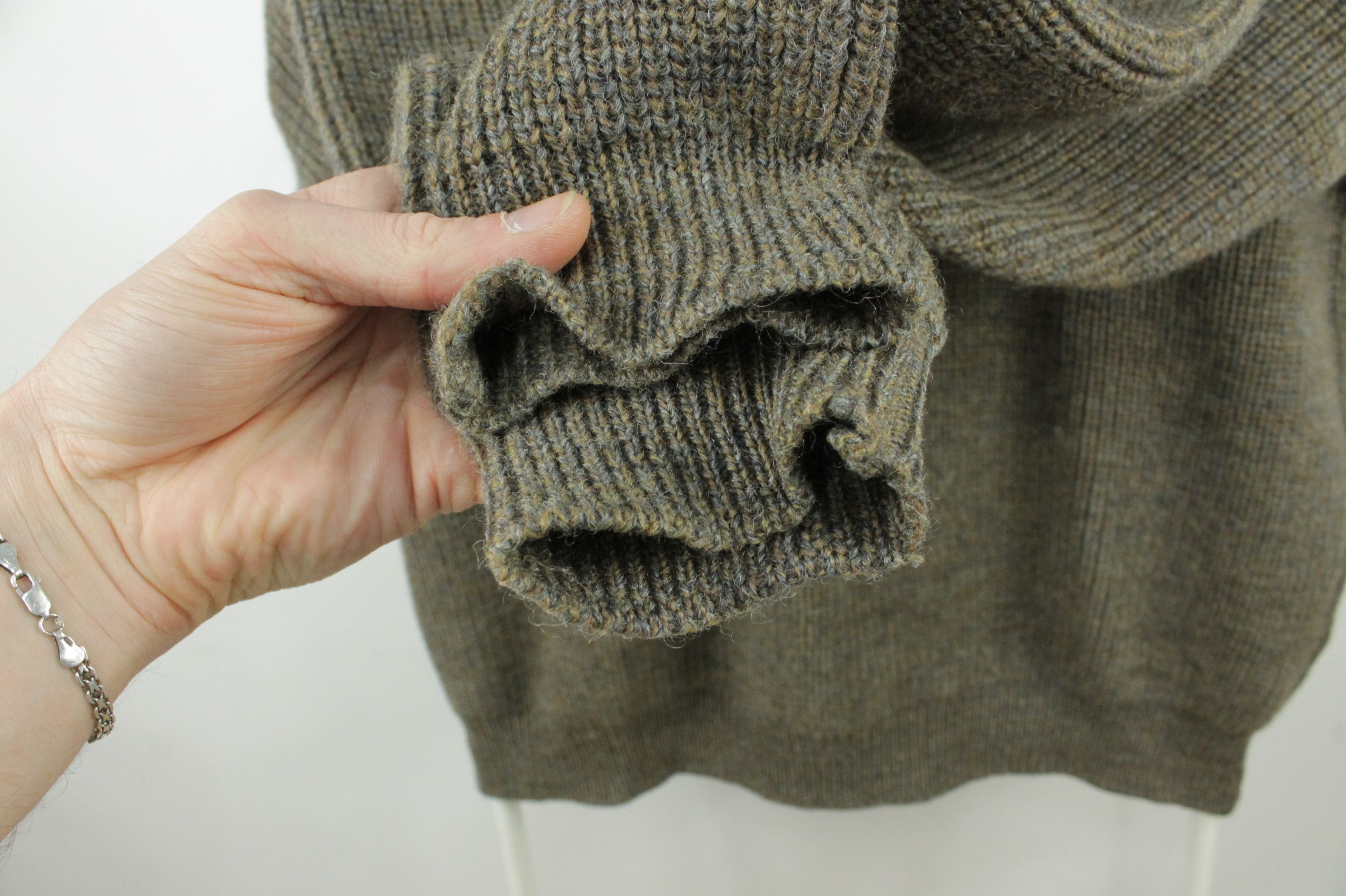 Barbour Vintage Barbour D630 Chunky Heavy Knit Wool Sweater Size US XL / EU 56 / 4 - 4 Thumbnail