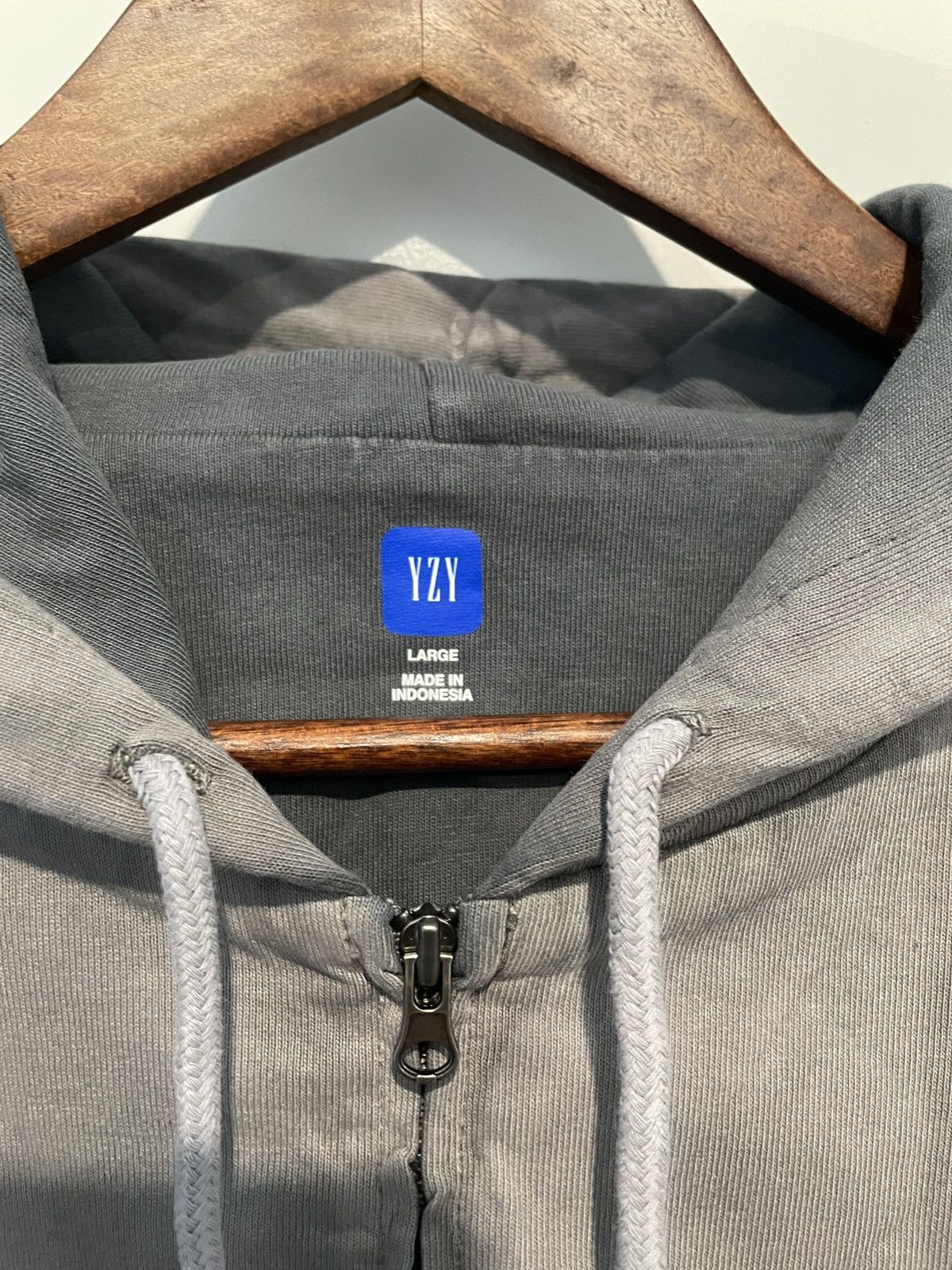 Balenciaga × Gap × Yeezy Yeezy Gap Zip Up Hoodie Poetic Grey Large Size US L / EU 52-54 / 3 - 4 Thumbnail