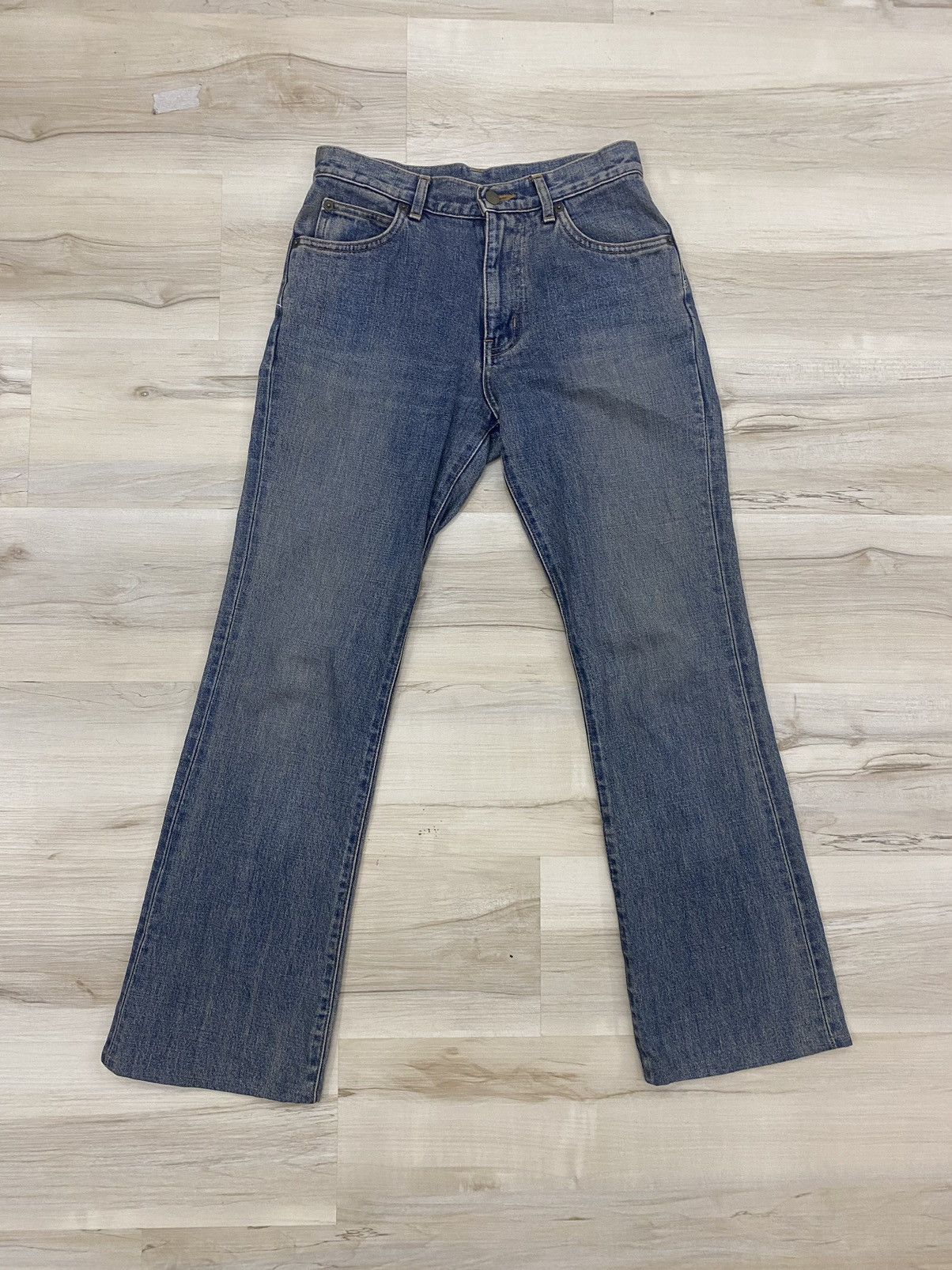 If Six Was Nine × Vintage × Wrangler Wrangler Flared Distressed Jeans Size US 29 - 1 Thumbnail