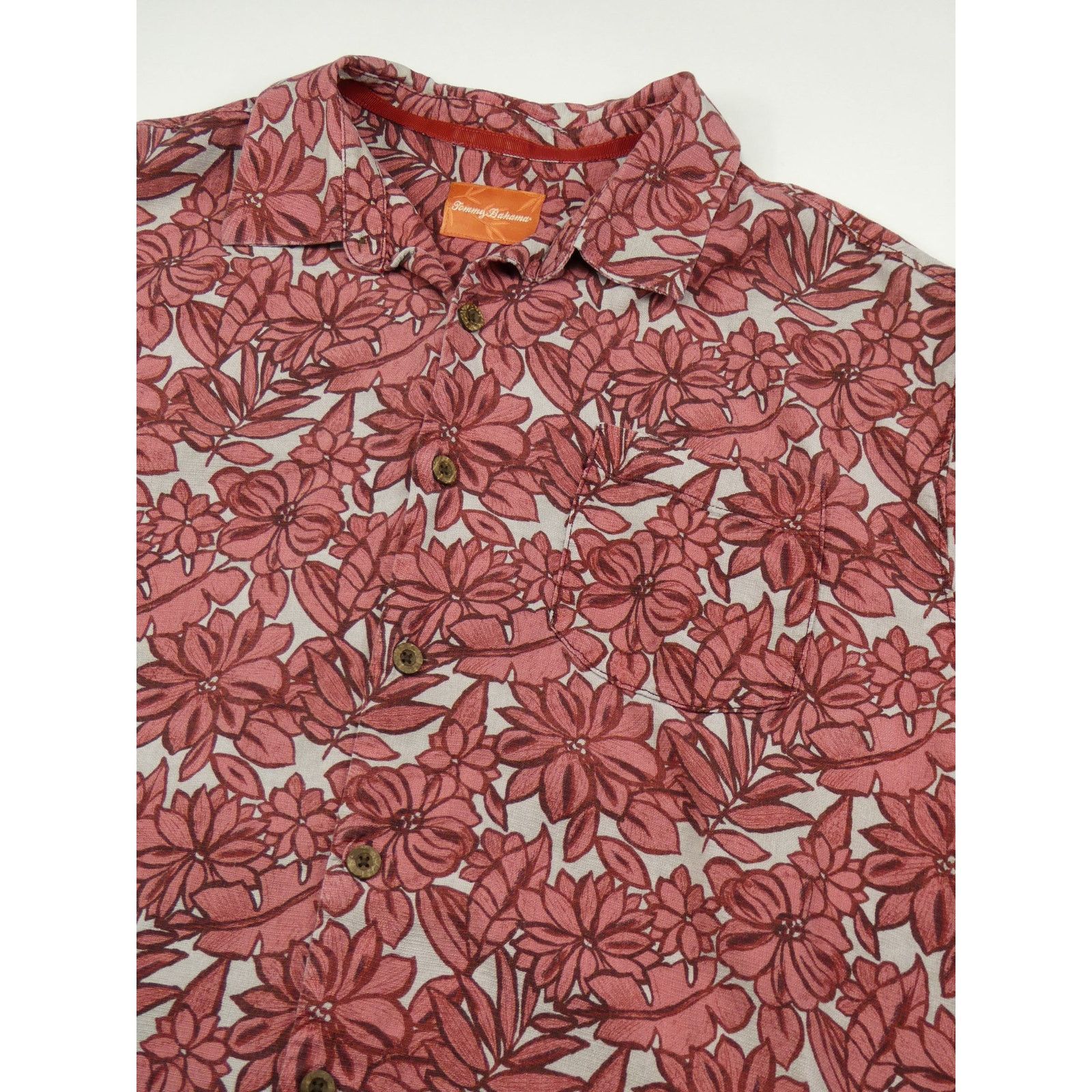 Tommy Bahama TOMMY BAHAMA 100% silk button front shirt, large, floral new Size US L / EU 52-54 / 3 - 2 Thumbnail