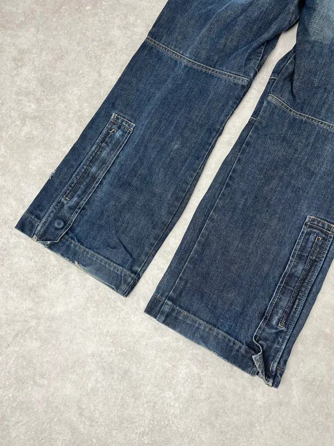 Armani 2000s Armani Blue Faded Denim Cargo Jeans Size US 32 / EU 48 - 9 Thumbnail
