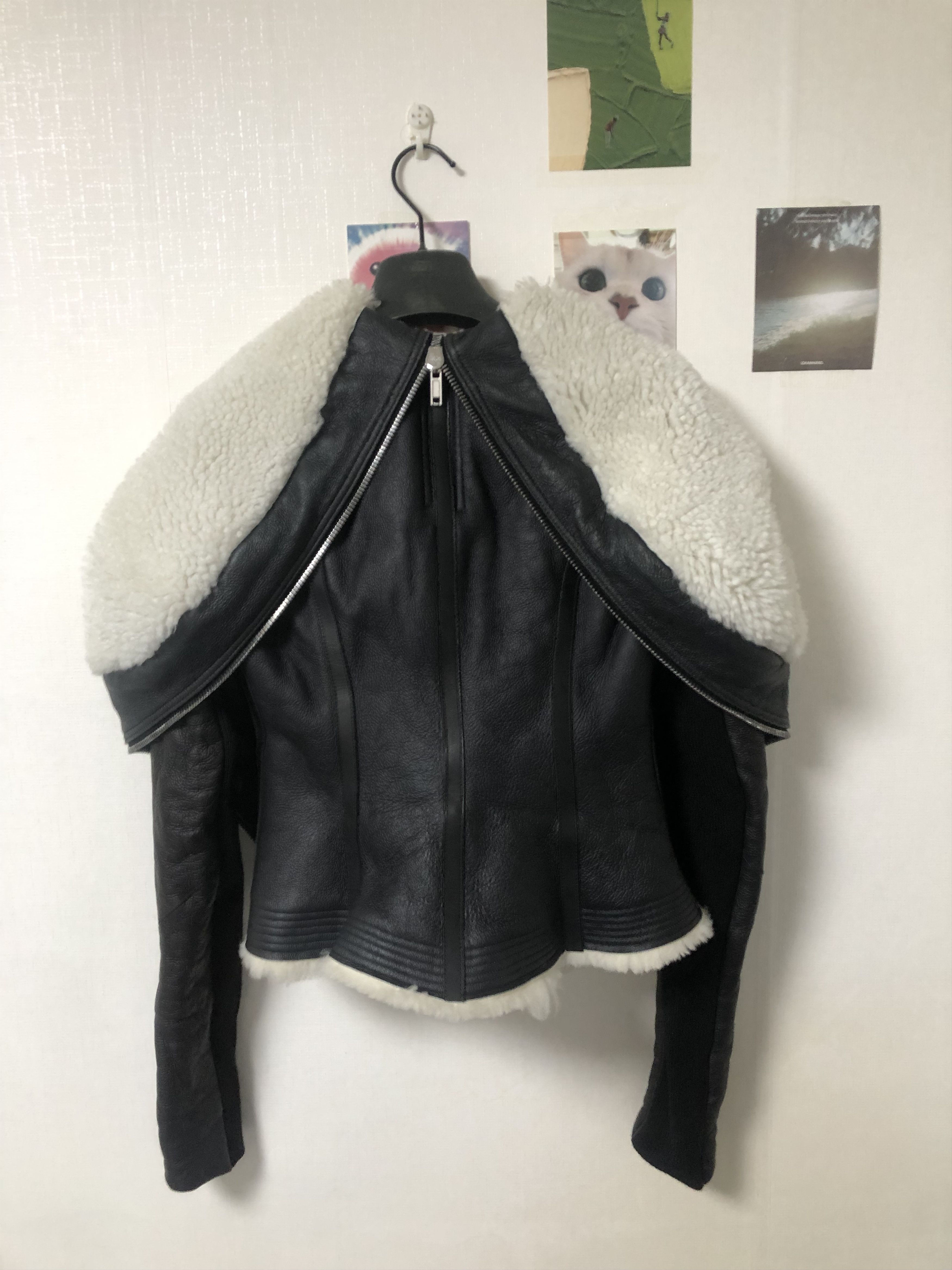 Rick Owens Rick Owens 16FW MASTODON Hooded Shearling Leather Jacket Size M / US 6-8 / IT 42-44 - 6 Thumbnail